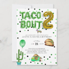 Taco Bout Two | Einladung zum zweiten Geburtstag