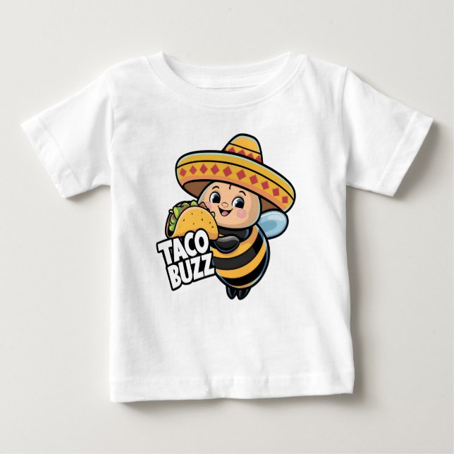 Taco Buzz Bumble Bee Baby T-shirt (Vorderseite)