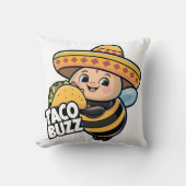 Taco Buzz Bumble Bee Kissen (Vorderseite)
