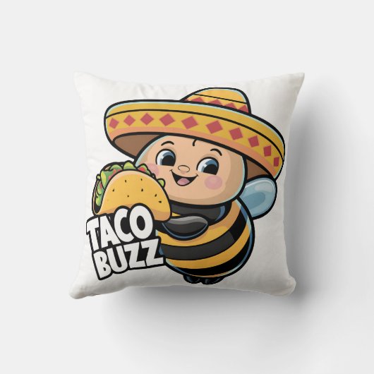 Taco Buzz Bumble Bee Kissen (Rückseite)