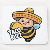 Taco Buzz Bumble Bee Mousepad (Vorne)