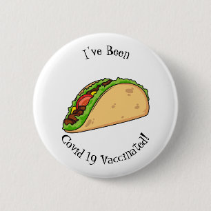 Taco-Cartoon-Abbildung Button