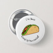 Taco-Cartoon-Abbildung Button (Vorne & Hinten)