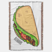 Taco-Cartoon-Abbildung Decke (Vorderseite Vertikal)
