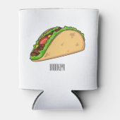 Taco-Cartoon-Abbildung Dosenkühler (Vorderseite)