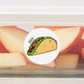 Taco-Cartoon-Abbildung Etiketten (Befestigt)