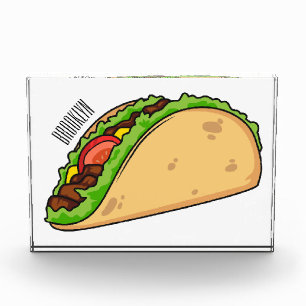 Taco-Cartoon-Abbildung Fotoblock