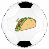 Taco-Cartoon-Abbildung Fußball (Vorderseite)