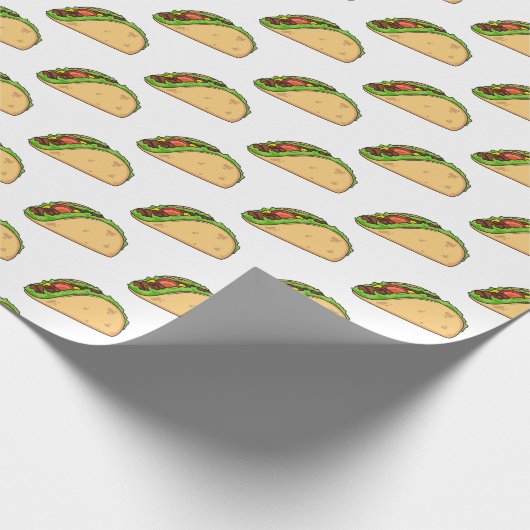 Taco-Cartoon-Abbildung Geschenkpapier (Ecke)