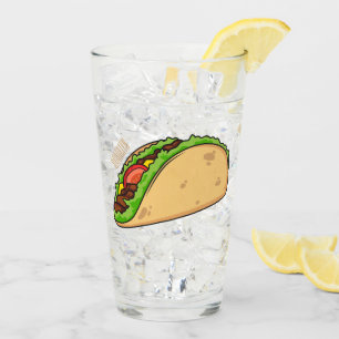 Taco-Cartoon-Abbildung Glas