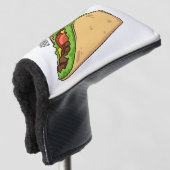 Taco-Cartoon-Abbildung Golf Headcover (3/4 Vorderseite)