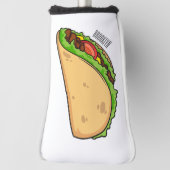 Taco-Cartoon-Abbildung Golf Headcover (Rotieren 90)