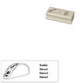 Taco-Cartoon-Abbildung Gummistempel (Stempel)