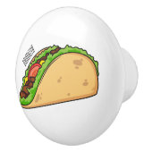 Taco-Cartoon-Abbildung Keramikknauf (Rechts)