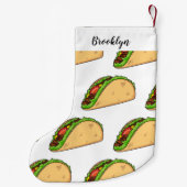 Taco-Cartoon-Abbildung Kleiner Weihnachtsstrumpf (Rückseite)