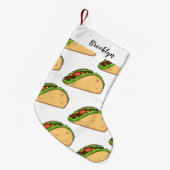 Taco-Cartoon-Abbildung Kleiner Weihnachtsstrumpf (Vorderansicht (hängend))