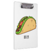 Taco-Cartoon-Abbildung Klemmbrett (Rechts)