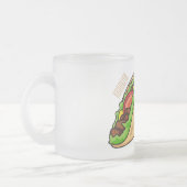 Taco-Cartoon-Abbildung Mattglastasse (Links)