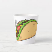 Taco-Cartoon-Abbildung Milchtasse (Vorderseite)