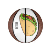 Taco-Cartoon-Abbildung Mini Basketball (Vertikal)