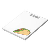 Taco-Cartoon-Abbildung Notizblock (Rotiert)
