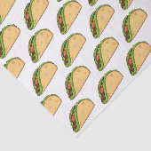 Taco-Cartoon-Abbildung Seidenpapier (Ausschnitt)