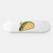 Taco-Cartoon-Abbildung Skateboard (Horizontal)