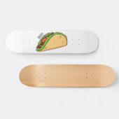 Taco-Cartoon-Abbildung Skateboard (Horizontal)