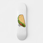 Taco-Cartoon-Abbildung Skateboard (Vorne)