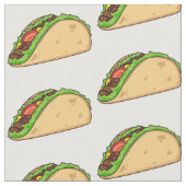 Taco-Cartoon-Abbildung Stoff (Nahaufnahme)