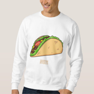 Taco-Cartoon-Abbildung Sweatshirt