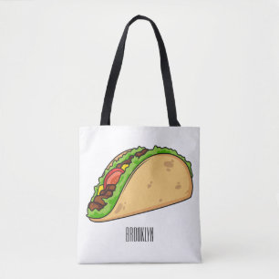 Taco-Cartoon-Abbildung Tasche