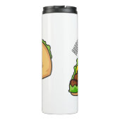 Taco-Cartoon-Abbildung Thermosbecher (Rückseite)