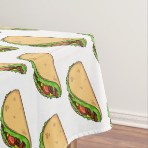 Taco-Cartoon-Abbildung Tischdecke