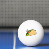 Taco-Cartoon-Abbildung Tischtennisball (Netto)