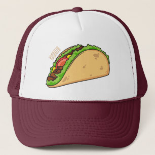 Taco-Cartoon-Abbildung Truckerkappe