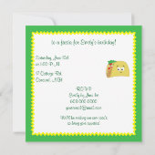 Taco Cartoon Einladung (Rückseite)