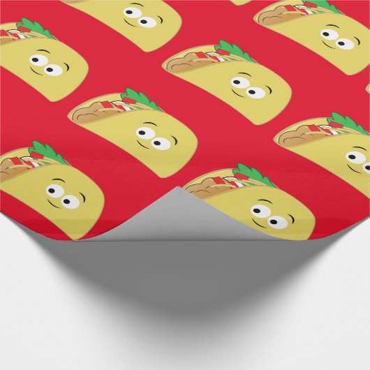 Taco-Cartoon Geschenkpapier (Ecke)