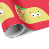 Taco-Cartoon Geschenkpapier (Rolleneckpunkt)