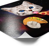 Taco, Cat and Pizza Fotodruck (Ecke)