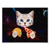 Taco, Cat and Pizza Fotodruck (Vorne)