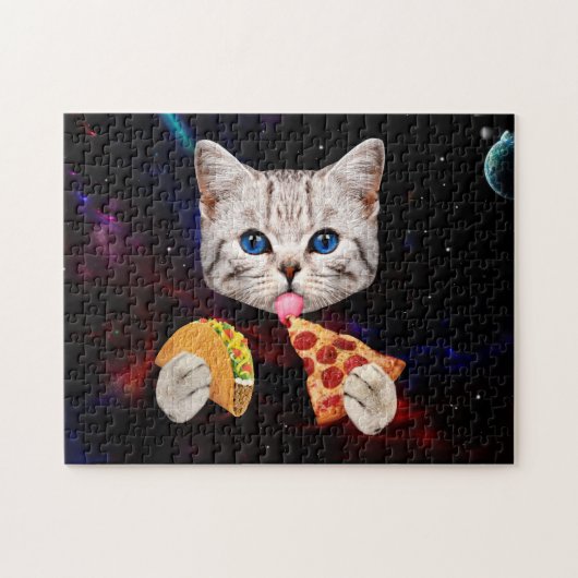 Taco, Cat and Pizza Puzzle (Horizontal)