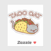 TACO CAT-Aufkleber - "TACOCAT" Aufkleber (Blatt)
