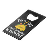 Taco Cat Geldbeutel Flaschenöffner (Vorderseite Schrägansicht)