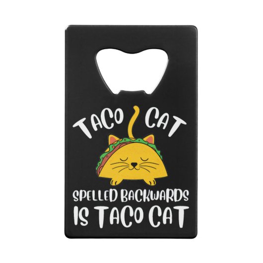Taco Cat Geldbeutel Flaschenöffner (Rückseite)