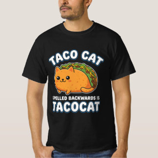 Taco Cat Linien Kunst Ästhetik Lustig Modern T-SHI T-Shirt
