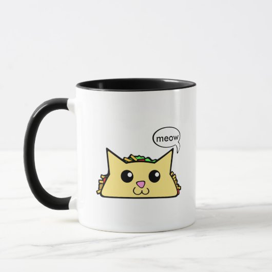 Taco Cat Meow Tasse (Links)