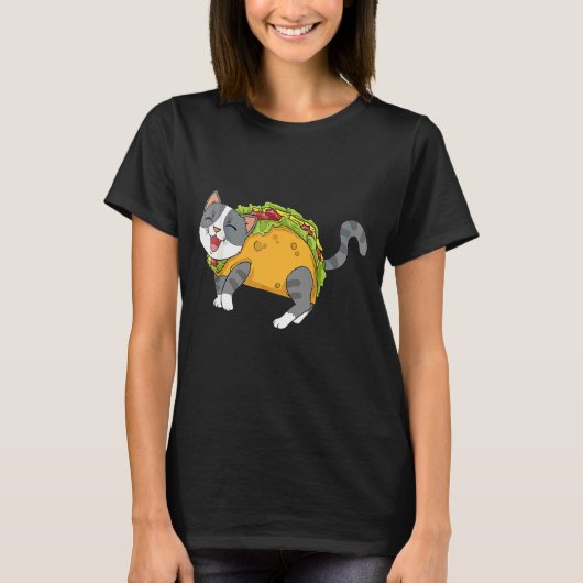 Taco Cat Mexican Food Cat Cinco De Mayo T-Shirt (Vorderseite)