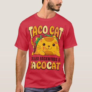 Taco Cat mit Rückbuchstaben ist Tacocat Cinco de M T-Shirt