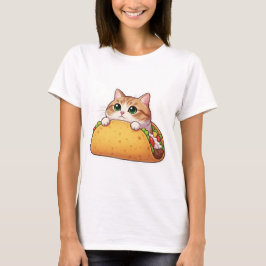 Taco Cat | Niedliche Kitty in einem Taco | Zweckmä T-Shirt